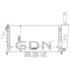 GDN.6.FT.047M-23 菲亞特 鋁質散熱器